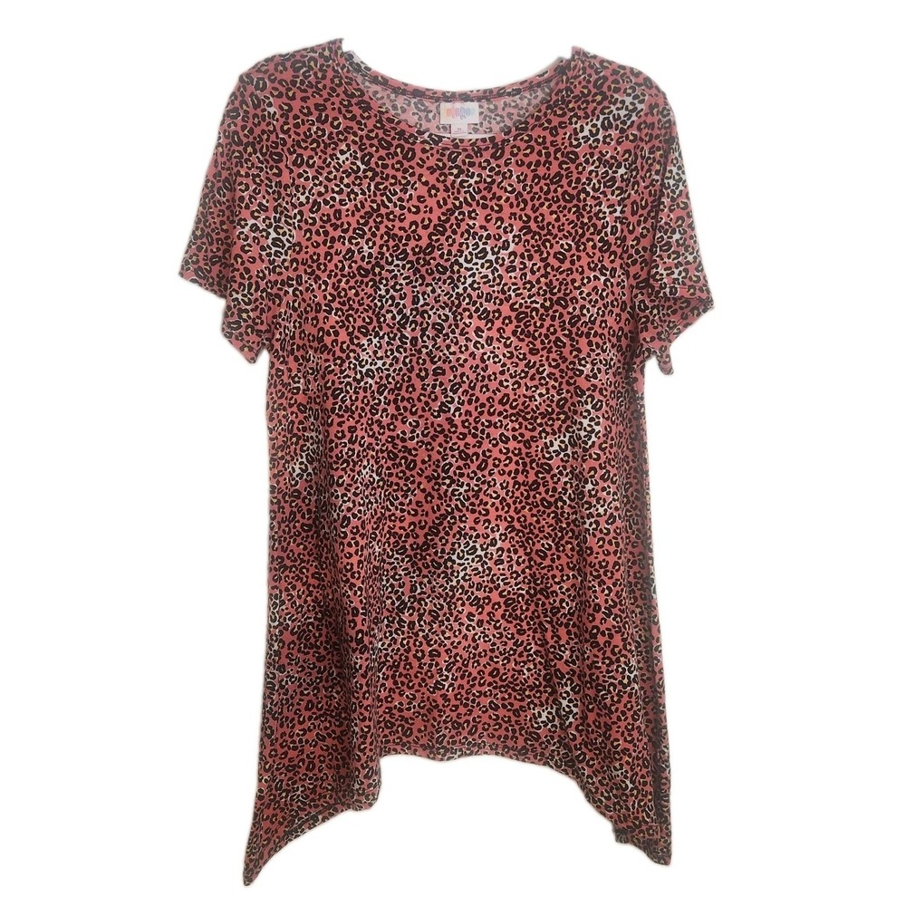 LuLaRoe Pink Leopard Print Short Sleeve Top
MEDIUM